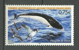 TAAF 2004 N° 385 ** Neuf MNH Superbe C 3 € Oiseaux Birds Poissons Dauphin Fishes Faune Fauna Animaux - Unused Stamps
