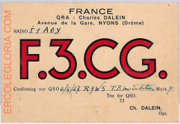 Ad9062 - FRANCE - RADIO FREQUENCY CARD   - 1947 - Radio