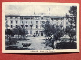 Cartolina - Riccione - Grand Hotel Riccione - 1930 - Rimini