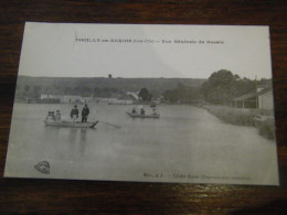 CPA - Pouilly En Auxois (21) - Vue Générale Du Bassin - Barques - Animation - 1917 - SUP (HV 4) - Other & Unclassified