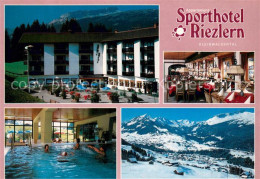 73752343 Riezlern Kleinwalsertal Vorarlberg Sporthotel Riezlern Gastraum Hallenb - Other & Unclassified