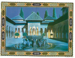 ALHAMBRA / PATIO DE LOS LEONES DE NOCHE / LA COUR DES LIONS / COURTYART OF THE LIONS.- GRANADA.- ( ESPAÑA ) - Granada