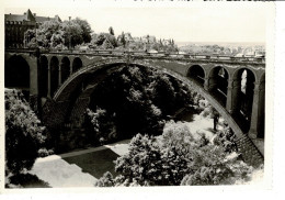 Ref 1 - Photo + Négatif  : Pont Au Luxembourg - France  . - Europe