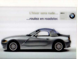 Carte Pub BMW 24 L'hiver Sera Rude Roulez En Roadster, Carte Holographique - Toerisme