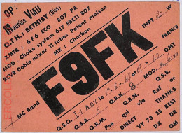 Ad9066 - FRANCE - RADIO FREQUENCY CARD   - 1947 - Radio