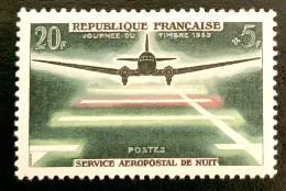 1959 FRANCE N 1196 JOURNÉE DU TIMBRE SERVICE AÉROPOSTAL DE NUIT - NEUF* - Nuovi