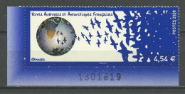 ... RARE...TAAF 2008 N° 519 ** Neuf MNH Superbe C 20 € Michel GRANGER Oiseaux Birds Globe Terrestre - Neufs