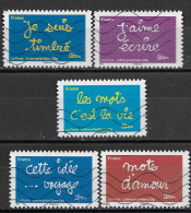 France 2011 Oblitéré Autoadhésif  N° 609 - 610 - 611 - 613 - 617  -   Sourires Par L'humoriste Ben - Used Stamps