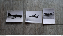 Lot 3 Photo Avion Chance FGU1 Chasse Cutlass F402 Coursair Aviation Militaire USA - Aviation