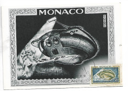 Monaco Carte Maximum Soucoupe Plongeante 1962  N0173 - Cartes-Maximum (CM)