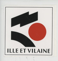 Autocollant "Ille Et Vilaine" 10X10 - Other & Unclassified