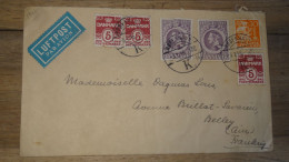Enveloppe DANEMARK, Kobenhavn, Avion To France - 1946   ......... Boite1 ...... 240424-89 - Lettres & Documents