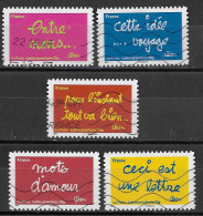 France 2011 Oblitéré Autoadhésif  N° 612 - 613 - 614 - 617 - 618   -  Sourires Par L'humoriste Ben - Used Stamps