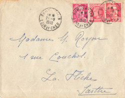 GANDON 3+6F +CERES 1F SUR LETTRE ROMORANTIN L&C 1ER JOUR DU TARIF A 10F POUR LA FLECHE SARTHE 21/9/1948 - Tarifs Postaux