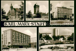 73751544 Karl-Marx-Stadt Rathaus HOG Roter Turm Strasse Der Nationen Hotel Moska - Chemnitz