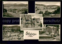 73751515 Schwarza Thueringer Wald Panorama Schwimmbad Kuranlage Fachwerkhaeuser  - Other & Unclassified