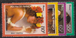 Polynésie - YT N° 566 à 569 ** - Neuf Sans Charnière - 1998 - Unused Stamps
