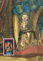 LIECHTENSTEIN. MAXICARD FIRST DAY. CHRISTMAS 1982. ANGEL PLAYING THE ORGAN. - Maximumkaarten