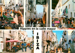 73751499 Ibiza Islas Baleares Hippies En La Calle Mayor  Ibiza Islas Baleares - Autres & Non Classés