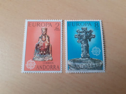 TIMBRES   ANDORRE  ESPAGNOL   ANNEE   1974    N  81   /  82   COTE  5,00  EUROS   NEUFS   LUXE** - Ongebruikt