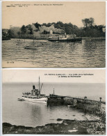 LOT 2 CPA Non écrites * PORNIC Départ Du Bateau De Noirmoutier & A La Jetée De Noëveillard Bateau De Noirmoutier - Pornic