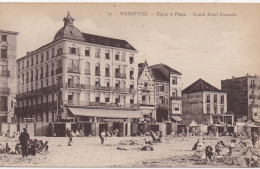 27.- Wenduyne - La Digue Et Plage - Grand Hôtel Pauwels - Wenduine