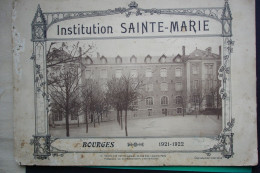 ALBUM De 1921 Institution SAINTE MARIE à BOURGES (18) Seize Photos Grand Format Des Lieux Et Des élèves - Europa
