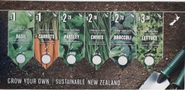 NEW ZEALAND 2017 GROW YOUR OWN VEGETABLES NEW SHEET - FOGLIETTO VERDURA NUOVO - Blocks & Kleinbögen