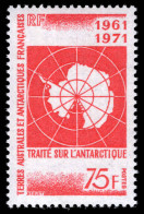 FSAT 1971 Tenth Anniversary Of Antarctic Treaty Unmounted Mint. - Neufs