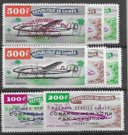 French Guinea Mlh * (petite Trace De Charniere) 1959-63 Complete Airmails (107,50 Euros) - Guinea (1958-...)