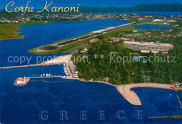 73751197 Corfu Korfu Kanoni Fliegeraufnahme Corfu Korfu - Grecia