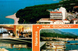 73751178 Makarska Dalmatien Hotel Biokovka Foyer Hallenbad Bootshafen Makarska D - Croatia