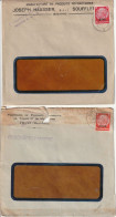 2 X Enveloppe, Elsaß,   De Thann, Et Souflenheim - Cartas & Documentos