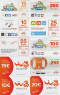 LOTTO 10 RICARICHE WIND ULTIME EMISSIONI  (CZ1764 - [2] Sim Cards, Prepaid & Refills