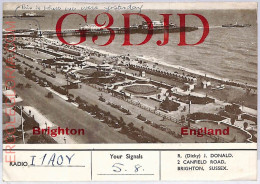 Ad9076 - GREAT BRITAIN - RADIO FREQUENCY CARD - England, Brighton - 1950 - Radio