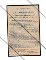 Doodsprentje  Messire Théophile MOREL De WESTGAVER Veuf De Marie De KERKOVE De DENTERGHEM - GENT  OOSTACKER 1929  (B374) - Obituary Notices