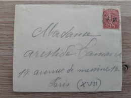 MARCOPHILIE TIMBRE OBLITERATION FRANCHISE MILITAIRE CHERBOURG TRESEOR ET POSTES G 4 1915 - 1877-1920: Période Semi Moderne