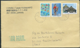 Japan, Japon, Giappone 2013; Air-mail Post To Italy. - Cartas & Documentos