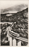 HO 16 - (66) MONT LOUIS - ARRIVEE D'UN TRAIN SUR LE VIADUC DE LA CABANASSE -  2 SCANS  - Autres & Non Classés