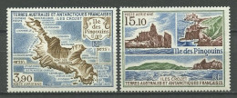 TAAF 1988 PA N° 100/101 ** Neufs Neuf MNH Superbes C 9.90 € L'île Des Pingouins Carte Vues Des Côtes - Luchtpost