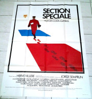 Affiche Originale Ciné SECTION SPECIALE COSTA-GAVRAS 120X160 Bruno CREMER 1975 LONSDALE Illu Ferracci - Afiches & Pósters