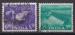 Inde  - 1950  1959 -  République -  Y&T N ° 55  Et  57  Oblitérés - Usati