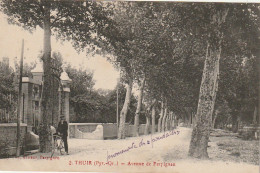 HO 21 -(66) THUIR  -  AVENUE DE PERPIGNAN    -  CYCLISTE  - 2 SCANS - Otros & Sin Clasificación