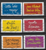 France 2011 Oblitéré Autoadhésif  N° 613 - 614 - 615 - 617 - 619 - 620  -   Sourires Par L'humoriste Ben - Used Stamps