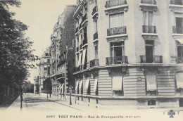 CPA. [75] > TOUT PARIS > N° 2097 - RUE DE FRANQUEVILLE - (XVIe Arrt.) - 1917 - Coll. F. Fleury - TBE - Paris (16)