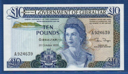 GIBRALTAR - P.22b – 10 Pounds 1986 UNC, S/n A924639 - Gibraltar