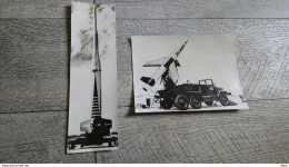 Lot 2 Photo Fusée Téléguidée Lacrosse Aviation Militaire USA Amérique Une Fusée à Déterminer - Luftfahrt