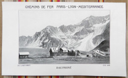 Depliant 2 Volets Dauphiné CHEMINS DE FER PARIS LYON MEDITERANEE  Ete 1908 - Dépliants Touristiques