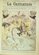 La Caricature 1885 N°308 Jeune Toto Robida Doctoresse Sorel Pompier Job Gino - Tijdschriften - Voor 1900