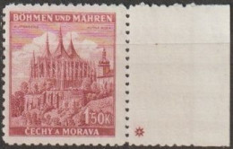 015a/ Pof. 58, Violet Carmine, Border Stamp, Plate Mark + - Ungebraucht